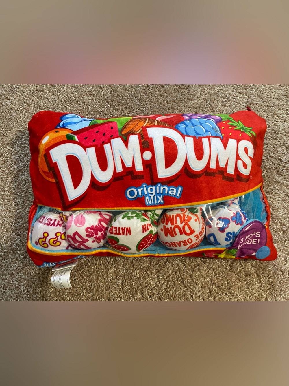 Dum-Dums Lollipop pillow